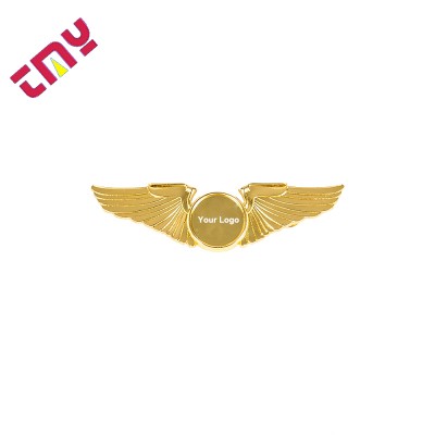 Custom Safety Soft Enamel Blank Metal Pilot Wings Suit Lapel Pin Badge With Your Own Design Manufacturer Wholesale